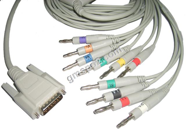 BiocareNihon Kohden Cablu EKG Banana.jpg