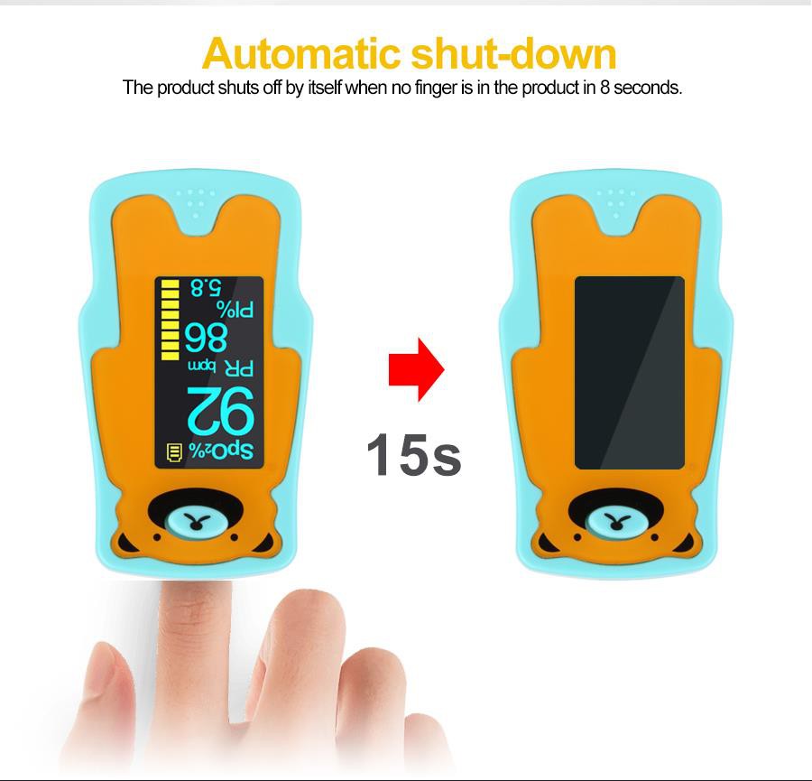 Osimetrul 4 cu degetul copilului