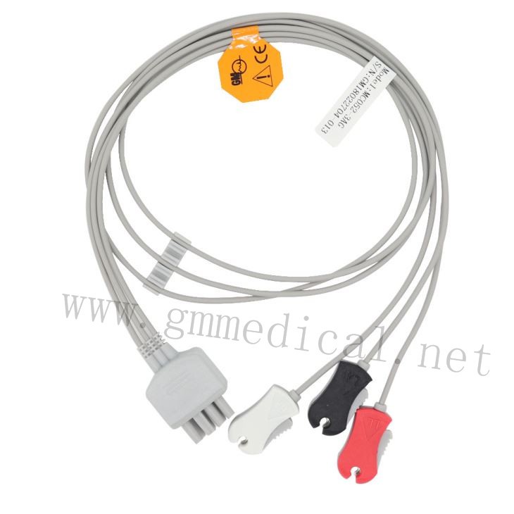 3-conductor ECG Leadwire Grabber 8pin Socket AHA