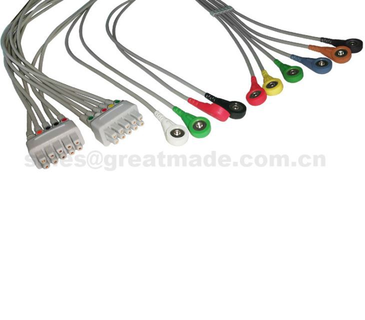 Compatibil cu GE MAC500, MAC1200 Multi-LiNK 10-Leadwire Set