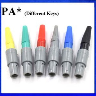 1P Medical Connector PAG PAA PAB PAC 2-10pin 14 Pin 1P Male Plug 0 40 60 80 Degree Two Keyings