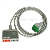 Compatibil cu GE Eagle, Solar, Dash, Tramvai OEM 416035-001 Multi-Link 12-Plumb ECG Standard Cable AHA 12 Ft ECG Cablu.