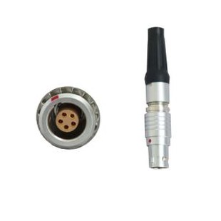 FGG EGG 1B Seria 305 push-pull Metal priză dreaptă/ Conector soclu fix