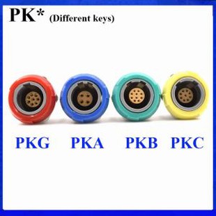 Conector medical PKG PKA PKB PKC 2-10Pin 14 Pin 1P Socket 0 40 60 80 Degree Socket Două chei