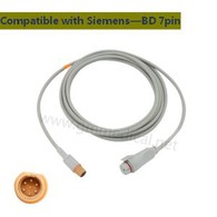 Siemens Compatibil-BD IBPInvazive Blood Pressure Transductor Adaptor Cablu, Siemens 7pin- BD-7pin Jack.